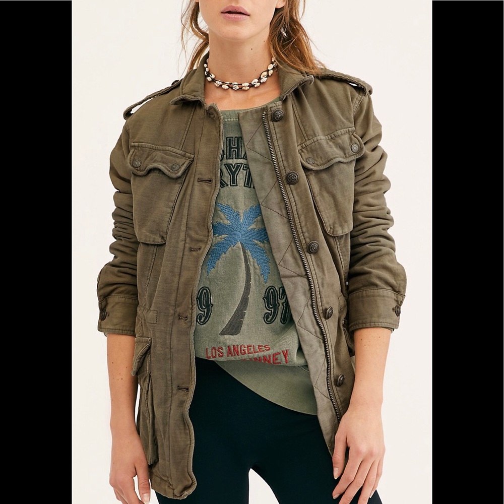 Free people military jacket